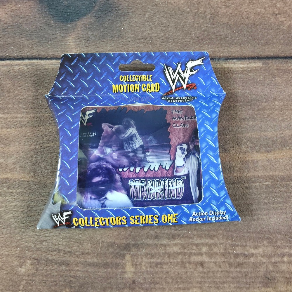 WWF Mankind Motion Card OS Blue Good 1999 Kodak Series 1 Mandible Claw